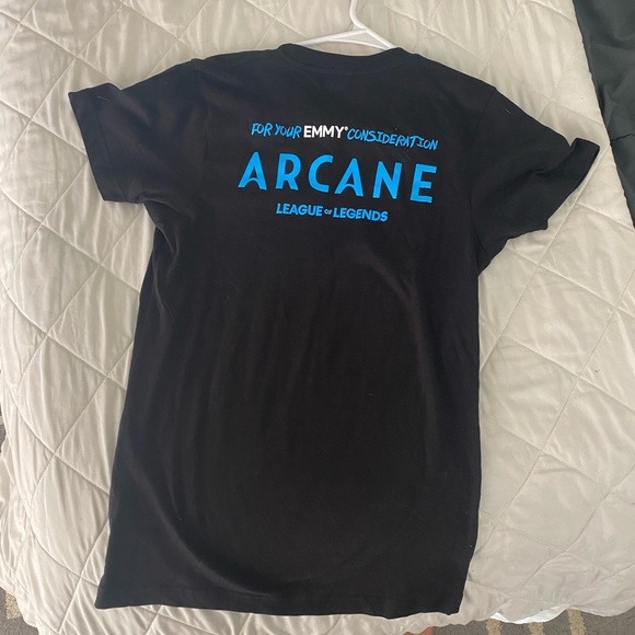 arcane Tops - Arcane Tee shirt black league of legends. Limited edition